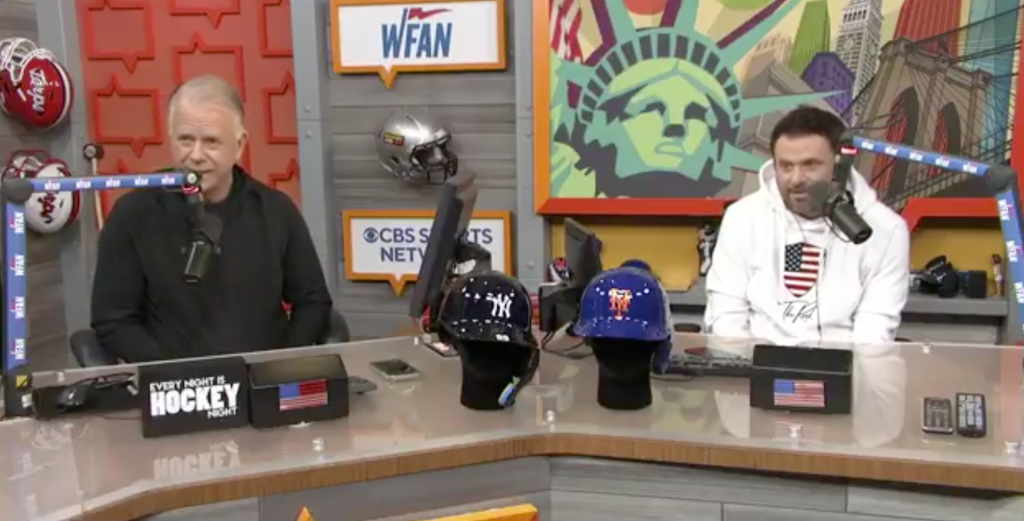 Gregg Giannotti (r) is not a fan of Rich Eisen.